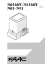 FAAC 740 E - 741 E Manuals
