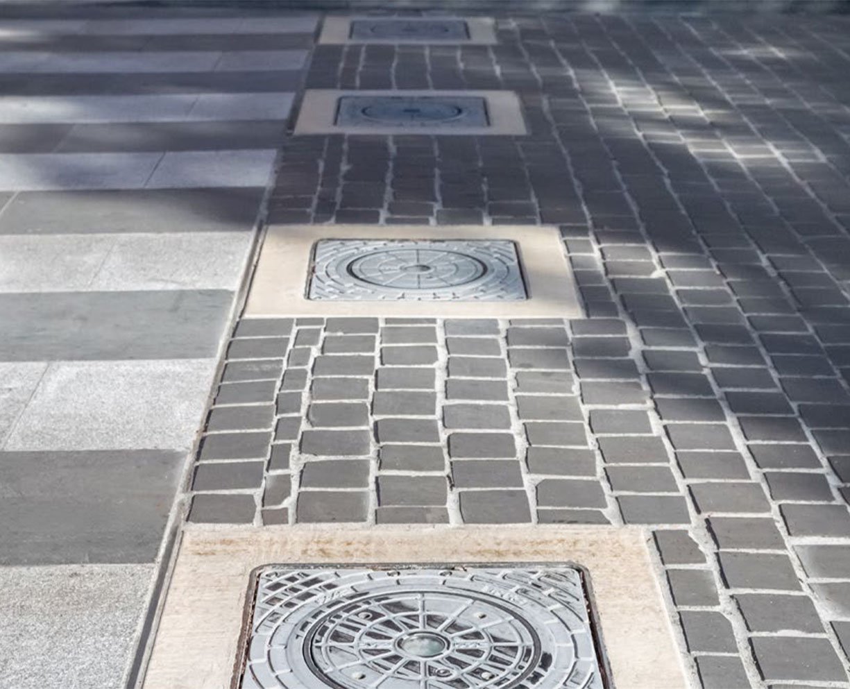 FAAC J275HA Bollards at Rouse Hill Town Centre Sydney