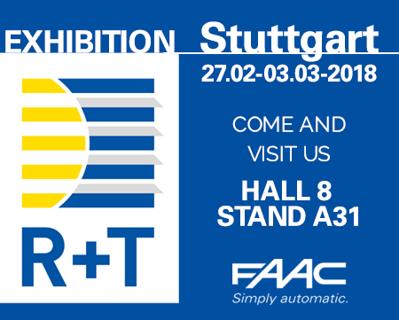 R+T Stuttgart, 27 February - 03 March 2018